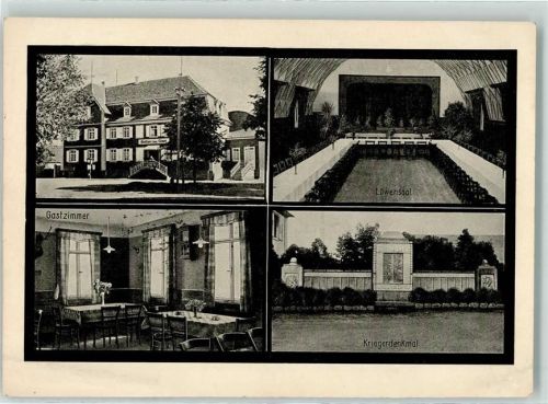 Ichenheim Gasthaus Zum Löwen Bes Karl Deuchler Löwensaal Kriegerdenkmal