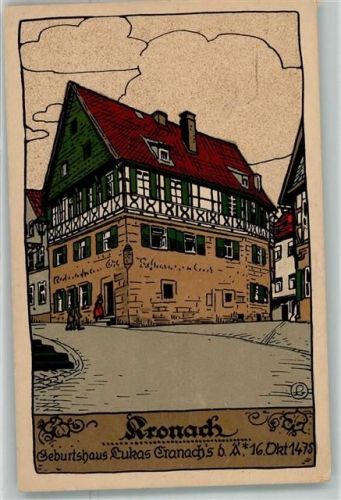 Kronach Geburtshaus v. Lukas Kronach Verlag Carl Link Nr. 922
