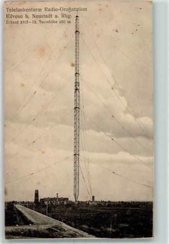 Eilvese 1913 Telefunkenturm Radio Großstation AK