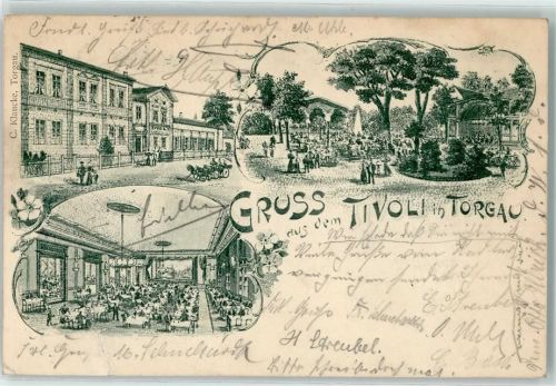 Torgau 1903 Etablisement Tivoli Gartenwirtschaft Speisesaal