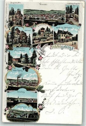 Wunsiedel 1900 Fichtelgebirge Waldhaus Waldstein Burgstein Mark-Zedewitz Fichtelberg
