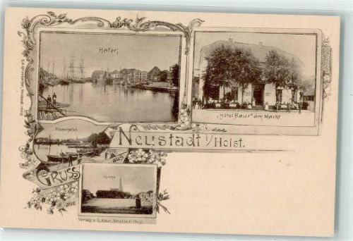 Neustadt Hafen Hotel Baur am Markt Fischerhafen Kirche