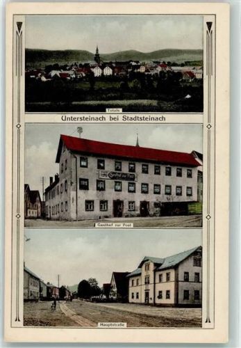 Stadtsteinach Untersteinach Gasthaus zur Post hauptstraße Kirche