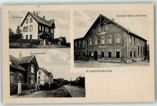 Hoheneggelsen Postamt Gasthaus Emil Lüddecke Hauptstraße