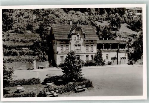 Altensteig Gasthaus-Pension Bässler Litfaßsäule