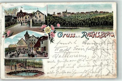 Rathsberg Hotel zur schönen Aussicht Gartenwirtschaft Quellengebiet