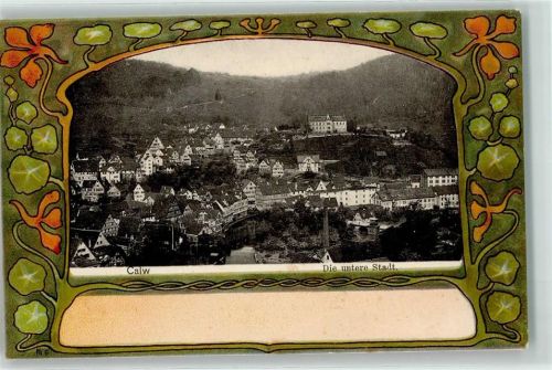 75365 W7260 Calw - Untere Stadt Passepartout Jugendstil