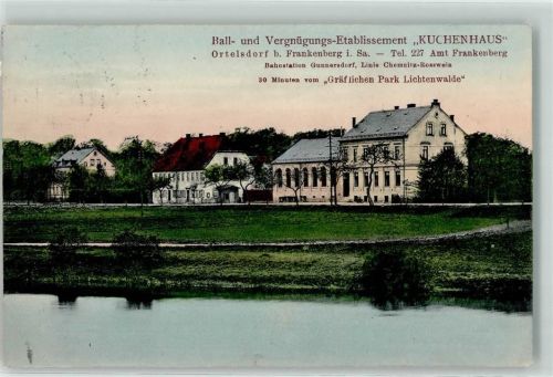 Frankenberg Ortelsdorf Ball- und Vergnügungs-Etablissement Kuchenhaus