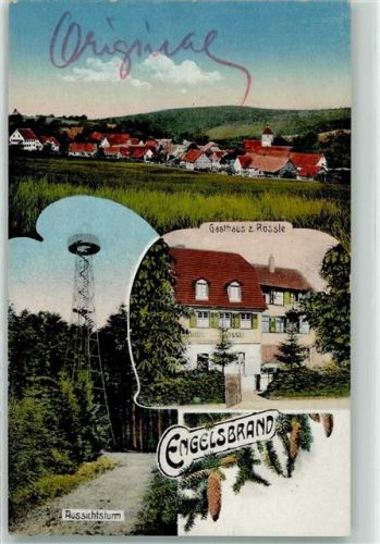 Engelsbrand Aussichtsturm Gasthaus zum Rössle