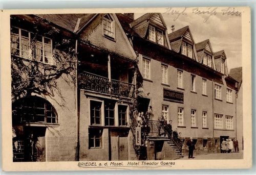 Briedel Bahnpost Trier Bullay Zug 21.7. Hotel Theodor Goeres