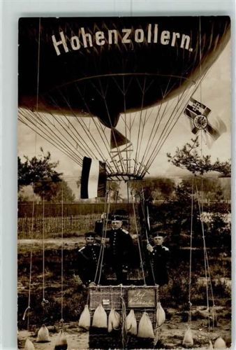 1907 Militär Ballon Hohenzollern AK