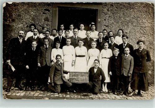Assenheim, Hess 1914 Gruppenfoto Ort handschriftlich