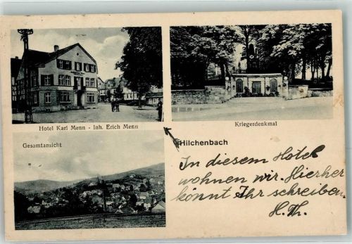 Hilchenbach Hotel Karl Menn Kriegerdenkmal