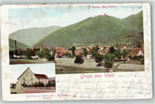 79664 W7867 Wehr , Baden 1902 - Gasthaus zur Krone