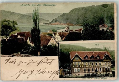 Kirchberg 1898 Hotel Kurhaus Elim Mistelaue
