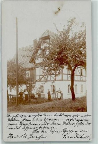 Seifersdorf 1910 Wohnhaus Ort handschriftlich