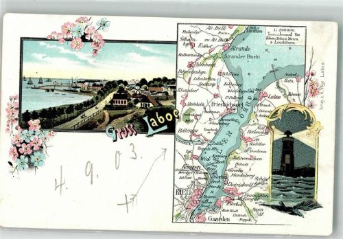 Laboe Landkarte Kieler Föhrde
