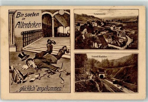 Altenbeken Bahnlinie Tunneleinfahrt