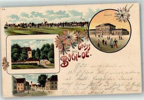 Buchloe 1905 Bahnhof Kellergarten Marktstraße