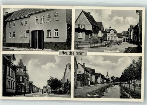 35452 W6301 Heuchelheim , Kr Gießen - Gasthaus Brauhausstraße Bachstraße Gießenerstraße