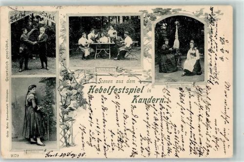Kandern 1898 Scheffel Hebel s'Vrenele Schmelzofen Spinnerinnen