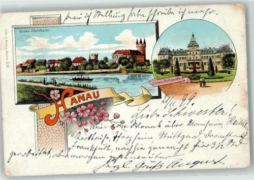 Hanau 1899 Gross-Steinheim Schloss Philippsruhe