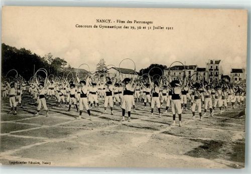 54000 Nancy 1911 - Fete des Patronages Concurs de Gymnastique