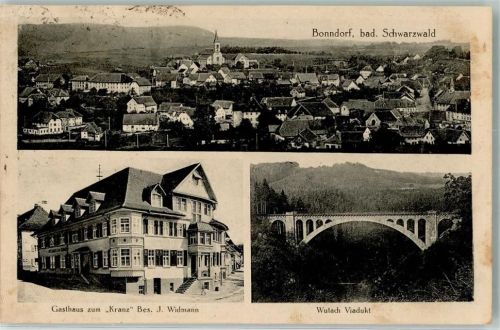 Bonndorf Eisenbahnviadukt Wutach Gasthaus zum Kranz