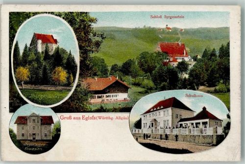 88260 W7989 Eglofs , Kr Wangen im Allgäu - Schloß Syrgenstein Jehte'sches Anwesen Schulhaus