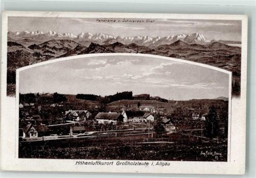 Großholzleute Schwarzen Grat-Panorama Eug. Felle-Isny