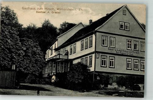 99891 O5801 Winterstein , Thüringerw Foto AK Gasthaus zum Hirsch