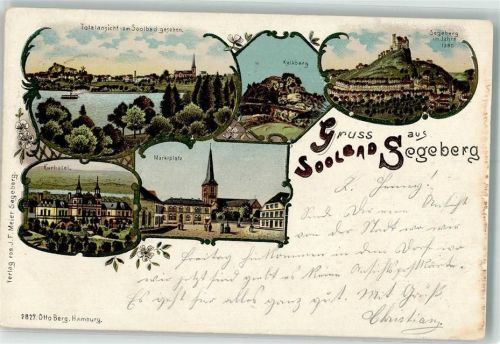 Bad Segeberg 1900 Kalkberg Segeberg anno 1580 Kurhotel Marktplatz