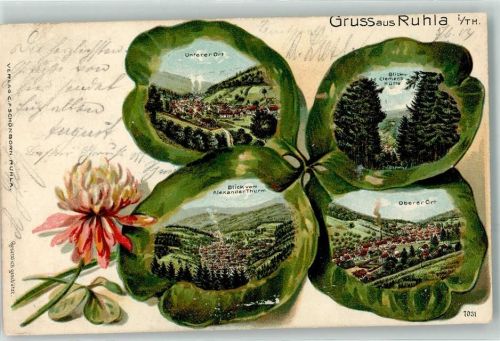 Ruhla 1904 Efeublatt Unterer Ort Oberer Ort
