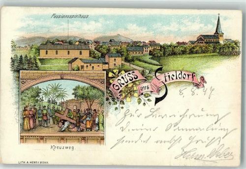 Stieldorf 1897 Passionsspielhaus Kreuzweg