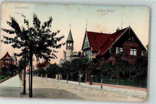 Salzwedel 1907 Großer Stegel Villen