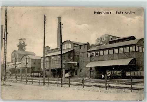 W4755 Holzwickede Zeche Caroline Bergbau 1917