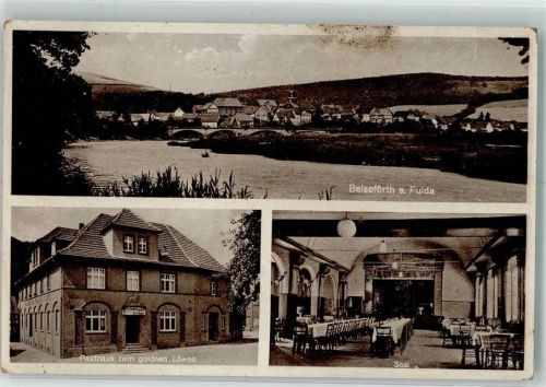 Beiseförth Gasthaus zum goldenen Löwen Bühnensaal Fuldabrücke
