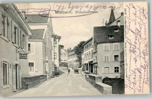 79379 W7840 Müllheim , Baden 1904 - Wilhelmstraße