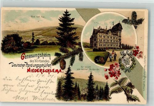 Niederschlema 1901 Genesungsheim des Verbandes Deutscher Handlungegehilfen