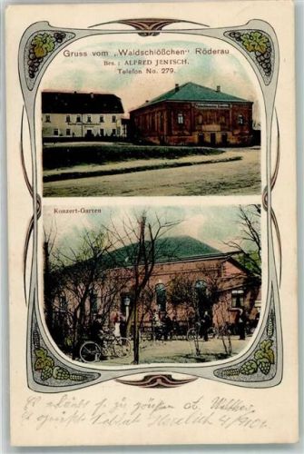 Röderau Gasthaus Waldschlösschen Alfred Jentsch Konzertgarten Fahrrad