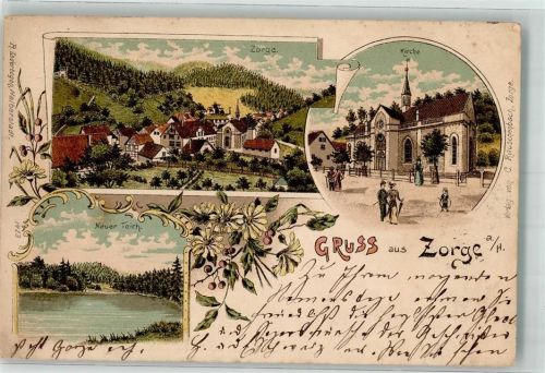 Zorge 1898 Neuer Teich Kirche