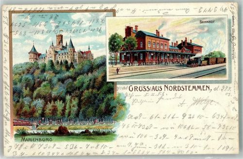 Nordstemmen 1903 Bahnhof Marienburg