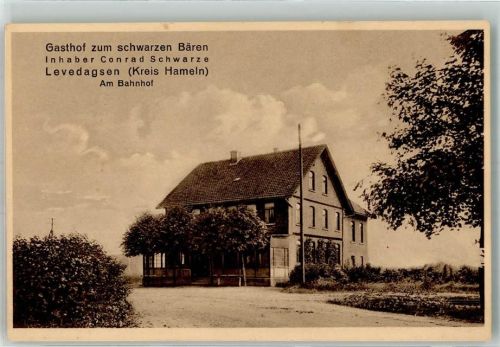 31020 W3216 Levedagsen Foto AK Gasthaus zum schwarzen Bären