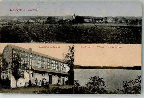 Neudeck 1917 Gemeinde-Gasthaus Plothenteich