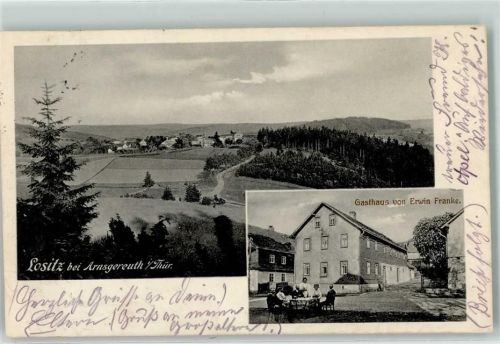 Lositz 1917 Gasthaus Erwin Franke