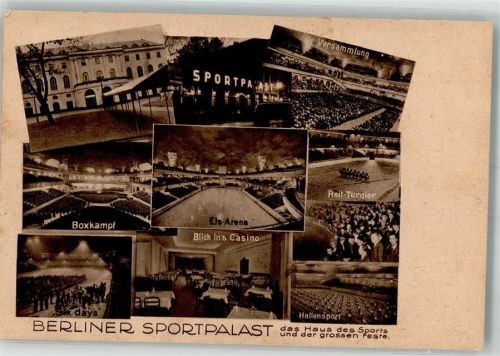 Schöneberg Berliner Sportpalast Haus des Sports Innenansichten