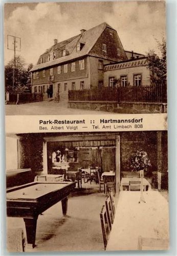 Hartmannsdorf Gasthaus Park Restaurant Billardtisch