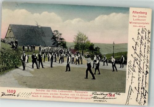 Altenberg Turnspiele der Schüler der höheren Lehranstalt 1889-1914