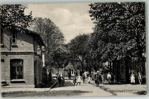 Hohenwestedt 1911 Mühlenstraße Kinder