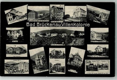 97769 W8788 Bad Brückenau 1911 - Villenkolonie Hotel Strauß Villa Else Villa Schweizerhaus Villa Heil Hotel Kaufmann Serie Malerische Motive Nr. 10